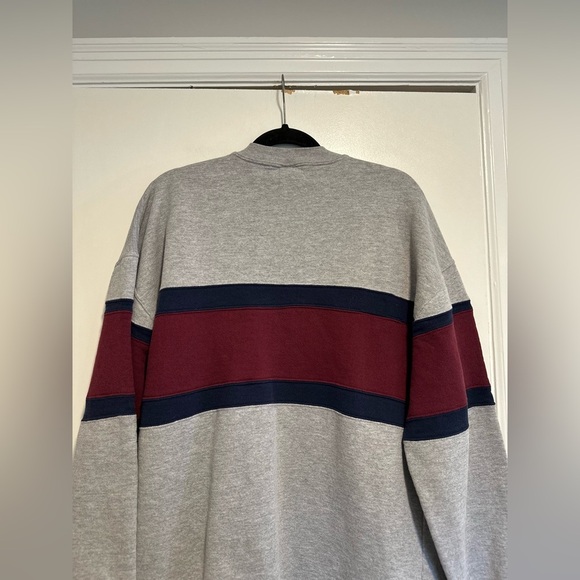 VTG 80s/90s Russell Athletic Sweatshirt Men XL Gray Colorblock Striped. - Picture 2 of 15